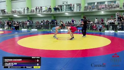 71kg Cons. Round 3 - Nathan Zachary, C.L.I.C vs Caleb Blain, Lakehead WC