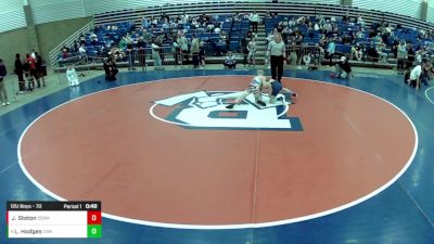 12U Boys - 70 lbs Cons. Round 2 - Jordan Staton, SWAT - Savage Wrestling Athletic Team vs Lyrik Hodges, Contenders Wrestling Academy