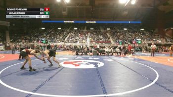 4A-144 lbs Champ. Round 1 - Boone Foreman, Star Valley vs Logan Rager, Sheridan