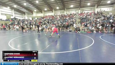 160 lbs Champ. Round 1 - Shepherd Evans, CA vs Faustino Hernandez, AZ