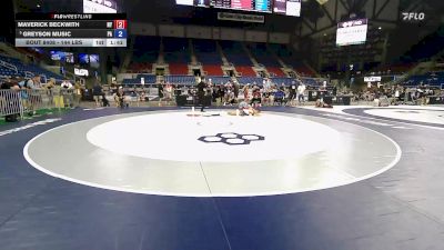 144 lbs Cons. Sub-semis - Maverick Beckwith, NY vs Greyson Music, PA