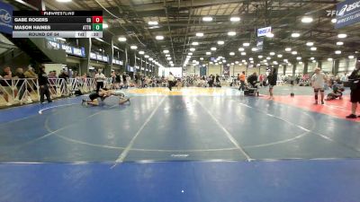 126 lbs Round Of 64 - Gabe Rogers, Combat Athletics vs Mason Haines, Attrition Wrestling Gold