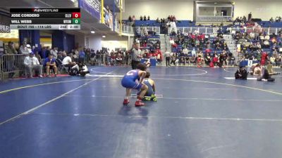 114 lbs Consy 4 - Jose Cordero, Cleveland-TN vs Will Webb, Wyoming Seminary