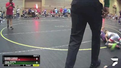 60 lbs Semis & 1st Wrestleback (8 Team) - Kasen Cargo, Backyard Brawlers vs Cole Potts, Ares Black