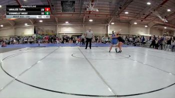 170 lbs Quarterfinal - Analize Tapia, Lowell (Girls) vs Connelly West, Findlay High School