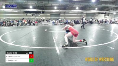 95 lbs Consi Of 32 #2 - Hoyt Washburn, Indee Mat Club vs Jordan Dodge, Idaho Gold Wrestling Club