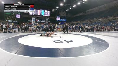 144 lbs Cons. Rd Of 16 - Emmitt Henley, Virginia vs Riley Watts, Iowa