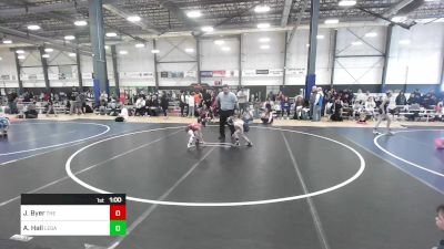 50 lbs Rr Rnd 2 - Jacob Byer, The Rock Of Redmond vs Austin Hall, Legacy Elite