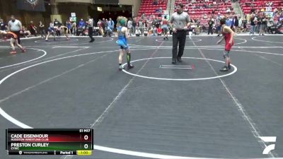 70 lbs Cons. Semi - Cade Eisenhour, Hugoton Wrestling Club vs Preston Curley, CYWC