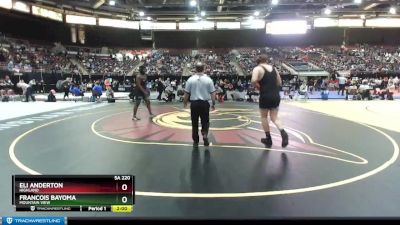 5A 220 lbs Champ. Round 1 - Eli Anderton, Highland vs Francois Bayoma, Mountain View