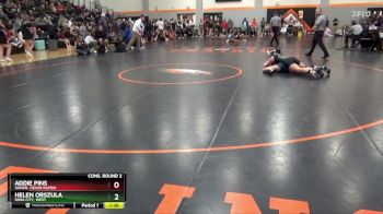 130 lbs Cons. Round 2 - Helen Orszula, Iowa City, West vs Addie Pins, Xavier, Cedar Rapids