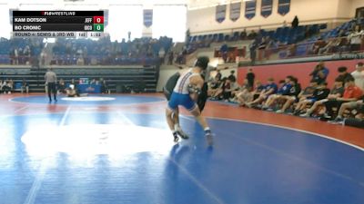 165 lbs Round 4: Semis & 3rd Wb - Kam Dotson, Jefferson vs Bo Cronic, Gilmer County