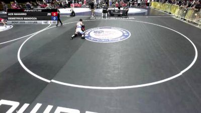 110 lbs Cons. Round 2 - Ace Navarro, Junior Panther Wrestling vs Demetrius Mendoza