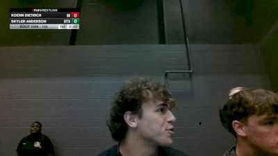 125 lbs Champ. Round 1 - Skyler Anderson, Ottawa University vs Koehn Dietrich, Newman