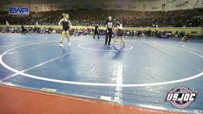 130 lbs Semifinal - Scarlett Yeager, Maize WC vs Libberty Drake, Lady Outlaw Wrestling Academy