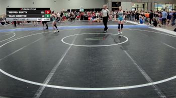 97 lbs Quarterfinal - Maci Sumpter, Ark City vs Nevaeh Beatty, Onaga