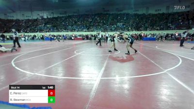 150 lbs Round Of 128 - Chrisopher Perez, Catoosa Wrestling vs Redus Bowman, McAlester