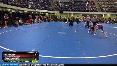 70 lbs Semifinal - Mila Ingles, Big Game Wrestling Club vs Isabella Henze, Maverick Training Center