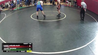 190 lbs Champ. Round 1 - Xavien Valdivia, Green Valley vs Lucky Laolagi-Aloy, Chaparral