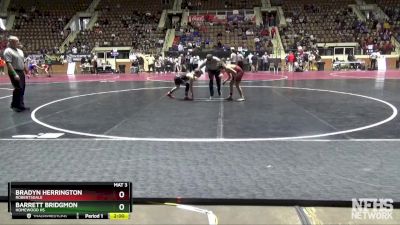 6A 106 lbs Champ. Round 1 - Barrett Bridgmon, Homewood Hs vs Bradyn Herrington, Robertsdale