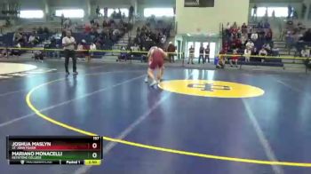 157 lbs Prelim - Mariano Monacelli, Keystone College vs Joshua Maslyn, St. John Fisher