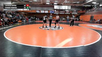 285 lbs Champ. Round 2 - Jackson Rippee, Gooding vs Robert Fuentes, Declo