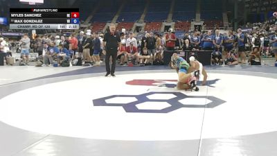144 lbs Champ. Rd Of 128 - Myles Sanchez, Nebraska vs Max Gonzalez, Wisconsin