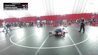 285 lbs Quarterfinal - Chase Schams, La Crosse Area Wrestlers vs Preston Krueger, Aviators Wrestling