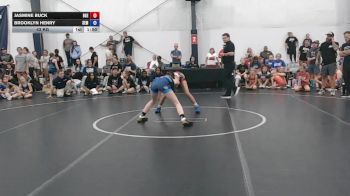43 kg Semifinal - Jasmine Buck, Badger Girls Elite - W vs Brooklyn Henry, Wyoming Seminary - W