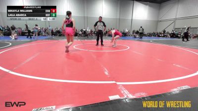 110 lbs Rr Rnd 4 - Mikayla Williams, Storm Wrestling Center vs Laila Abarca, Best Trained 7-12 1