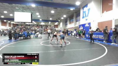 157 lbs Cons. Round 2 - Dane Manning, Edison (Huntington Beach) vs Noah De Los Santos, Sonora (La Habra)