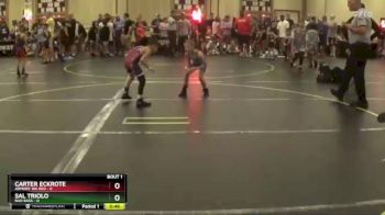 52 lbs Round 1 (4 Team) - Carter Eckrote, Armory WA Red vs Sal Triolo, Bad Bass