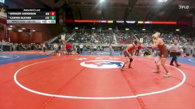 2A-175 lbs Quarterfinal - Carter Blevins, Lingle-Ft. Laramie/Southeast vs Bridger Anderson, Kemmerer