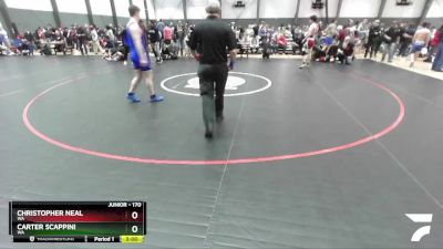 170 lbs Champ. Round 2 - Christopher Neal, WA vs Carter Scappini, WA