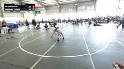 65 lbs Semifinal - Victor Urquijo, Juggernaut WC vs Heavenly Chavez, Top Rank Hammers