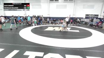 140 lbs Semifinal - Zack Zimmer, Ohio Gold-MS vs Nicholas Kelleher, Team Gotcha - MS