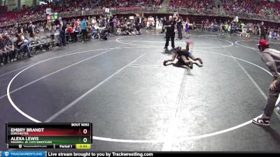 101 lbs Quarterfinal - Alexa Lewis, Maxwell Jr. Cats Wrestling vs Embry Brandt, Dorchester