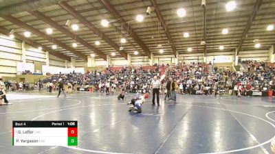 95 lbs Champ. Round 2 - Gage Lefler, Carbon Wrestling Club vs Parker Yorgason, Fremont Wrestling Club