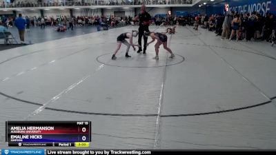 103 lbs Quarterfinal - Emaline Hicks, Simpson vs Amelia Hermanson, Augsburg University