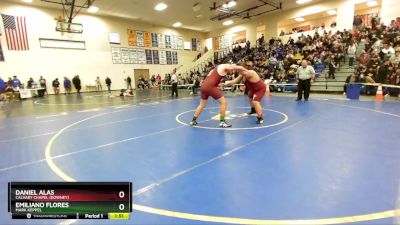 285 lbs Champ. Round 1 - Emiliano Flores, Mark Keppel vs Daniel Alas, Calvary Chapel (Downey)