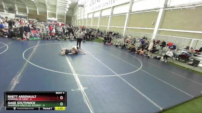 102 lbs Round 2 (4 Team) - Rhett Arsenault, Warriors Of Christ vs Gage Southwick, Sanderson Wrestling Academy