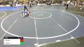 123 lbs Rr Rnd 1 - Taylor Martell, 512 Outlaw vs Kiley Kaiser, Okanogan Underground