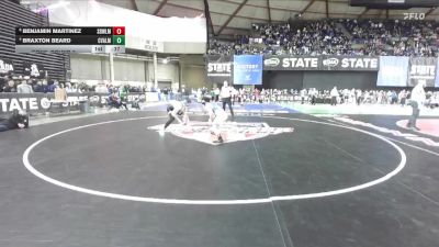 Boys 3A 144 lbs Cons. Round 7 - Benjamin Martinez, Sedro-Woolley vs Braxton Beard, Central Valley