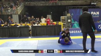 Maria Dulce Von Rosenthal vs Glaucia Braga Libanio 2025 Pan Jiu Jitsu IBJJF Championship