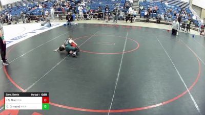 12U Boys - 58 lbs Cons. Semis - Darek Diaz, Team El1te Wrestling vs Oscar Ormond, North Carolina