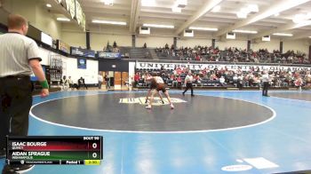 125 lbs Cons. Round 3 - Aidan Sprague, Indianapolis vs Isaac Bourge, Quincy