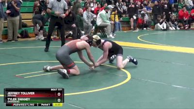 106 lbs Cons. Round 4 - Tyler Swaney, Springboro vs Jeffrey Tolliver, Ashland