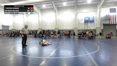 55 lbs Cons. Semi - Paxton Dunbar, Uintah Wrestling vs Brydger Sellers, Northside Wrestling Club