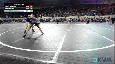 145 lbs Semifinal - Corey Harris, Hurricane Wrestling Academy vs Lyndi Cisco, Darko Valley Wolf Pack