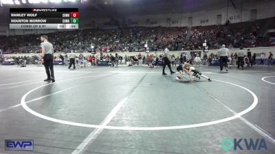 52 lbs Consi Of 8 #1 - Rawley Wolf, Cowboy Wrestling Club vs Houston Morrow, Comanche Takedown Club